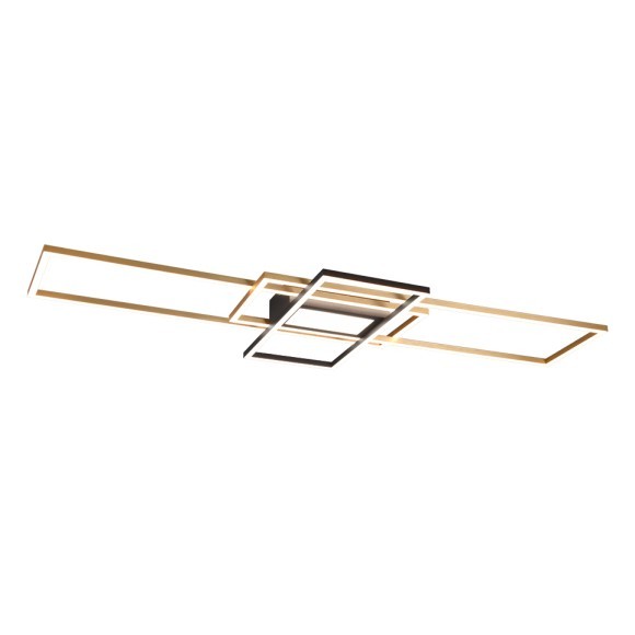 Trio 620010408 Irvine LED Přisazené stropní svítidlo | Variabilní | 60W | Barevný kov | Mosaz