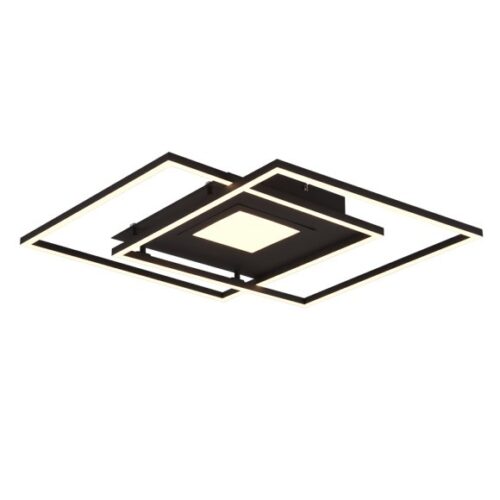 Trio 620710332 Via LED Přisazené stropní svítidlo | Variabilní | 36W | Černá