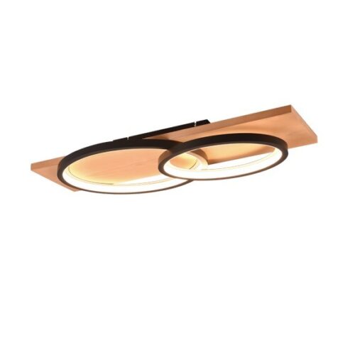 Trio 641110232 Barca LED Přisazené stropní svítidlo | Teplá bílá | 30W | Černá