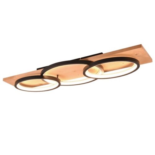 Trio 641110332 Barca LED Přisazené stropní svítidlo | Teplá bílá | 40W | Černá