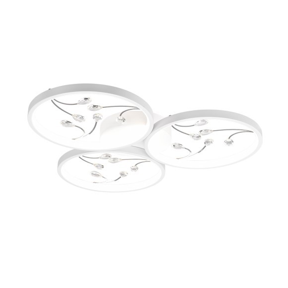 Trio 642110331 Groovy LED Přisazené stropní svítidlo | Přírodní bílá | 30W | Bílá
