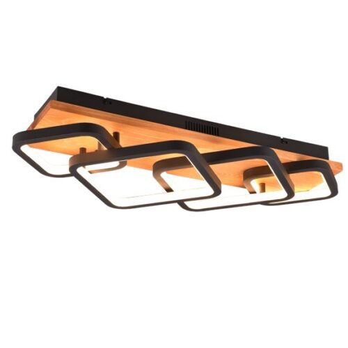 Trio 643210432 Rama LED Přisazené stropní svítidlo | Teplá bílá | 36W | Černá
