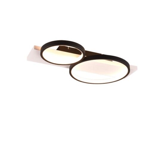 Trio 643810232 Madera LED Přisazené stropní svítidlo | Teplá bílá | 26W | Černá