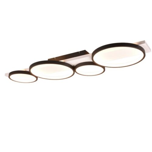 Trio 643810432 Madera LED Přisazené stropní svítidlo | Teplá bílá | 44W | Černá
