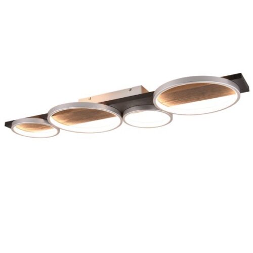 Trio 643810487 Madera LED Přisazené stropní svítidlo | Teplá bílá | 44W | Kov