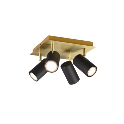 Trio 802430480 Přisazené stropní svítidlo | GU10 | Černá