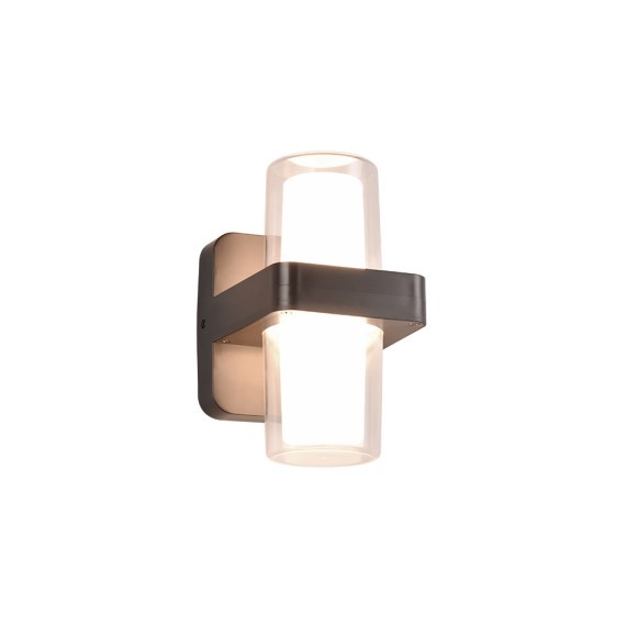 Trio R24266232 Limeira LED Nástěnné venkovní světlo | Teplá bílá | 3,5W | Černá