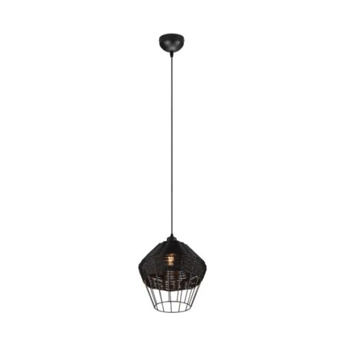 Trio R31261902 Borka Lustr | E27 | Černá