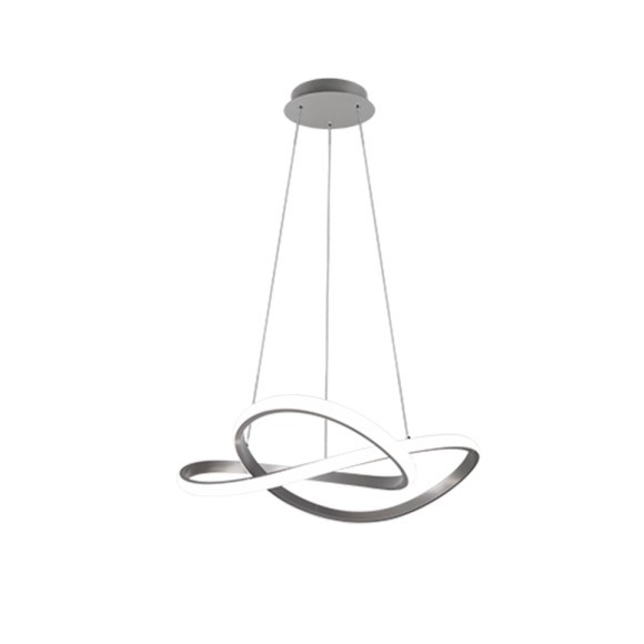 Trio R32051407 Course LED stropní svítidlo | Přírodní bílá | Kov | Nikl | 27,5W