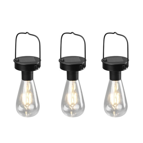Trio R35146132 Campus LED Venkovní závěsné svítidlo | 3x0,1W | Černá
