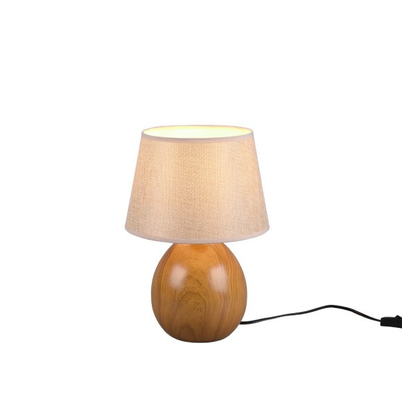 Trio R50631035 Luxor Dřevěná stolní lampička | E27