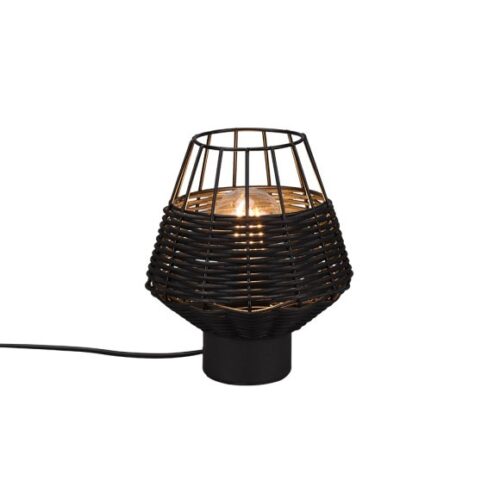 Trio R51261002 Borka Stolní lampička | E27 | Černá