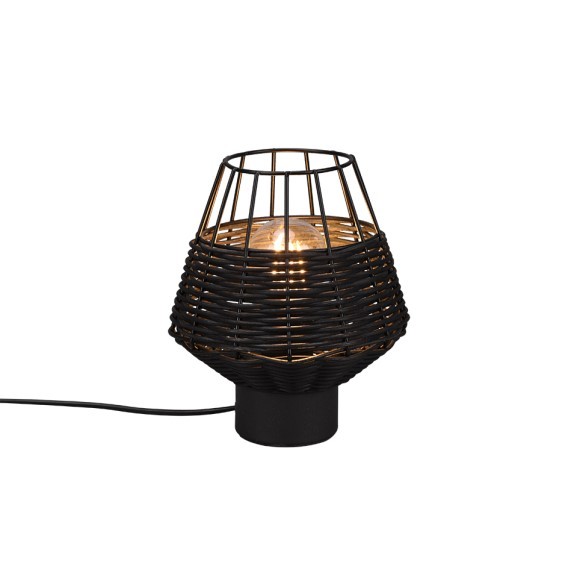 Trio R51261002 Borka Stolní lampička | E27 | Černá