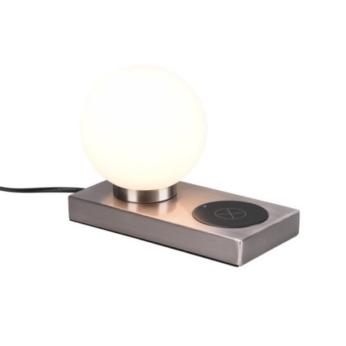 Trio R59080107 Chloe Dotyková stolní lampa | E14 | Kov | Nikl