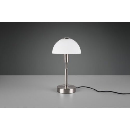 Trio R59111007 Don Ii Dotyková stolní lampa | E14 | Bílá | Kov | Nikl