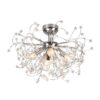 Trio R61314006 Gloria Přisazené stropní svítidlo | E14 | Chrom | Kov