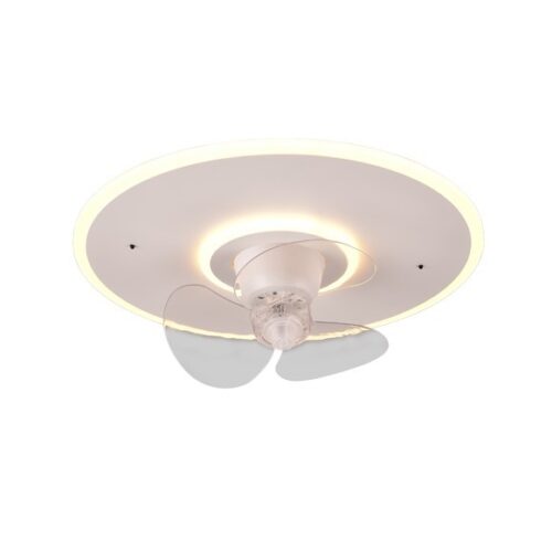 Trio R64133131 LED ventilátor Nybro 1x30W | 3500lm | 2700-6500K | IP20 - WIZ technologie, oscilační funkce, 3 rychlostní stupně, integrovaný stmívač, nastavitelná barva světla, funkce paměti, funkce nočního světla, ovládání dálkovým ovladačem, časový spín