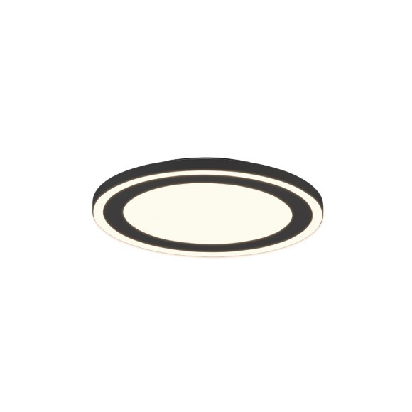 Trio R67223332 Carus LED stropní svítidlo | Teplá bílá | 16+8,5W | Černá