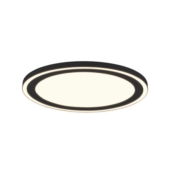 Trio R67224332 Carus LED stropní svítidlo | Teplá bílá | 20+9W | Černá