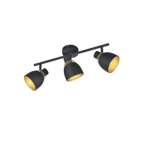 Trio R80813032 Punch Přisazené stropní svítidlo | E14 | Černá