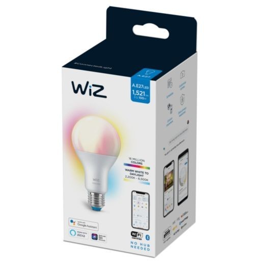 WiZ 8718699786199 Colors Smart LED Smart žárovka E27 | RGB | Variabilní | 13W