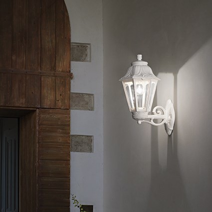 Ideal lux 101552 Anna Nástěnné venkovní světlo | E27 | Černá