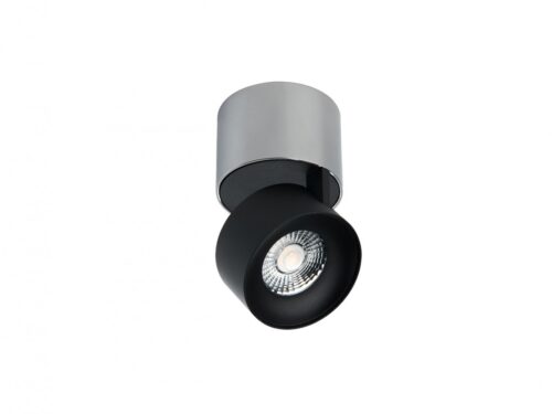 LED2 11508353DT Klip On LED bodové svítidlo | Teplá bílá | 11W | Černá | Kov | Stříbrná
