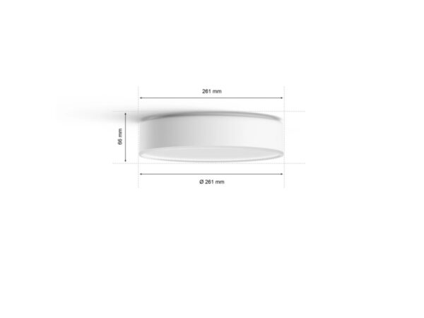 Philips Hue 41158/31/P6 Enrave Smart LED moderní stropní svítidlo | Variabilní | 9,6W | Bílá