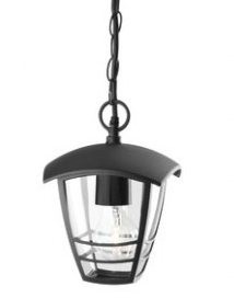 Philips 15386/30/16 Creek Venkovní závěsné svítidlo | E27 | Černá
