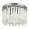 Globo 68568-18 LED Přisazený lustr | Teplá bílá | Chrom | Kov | 18W