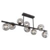 Globo 56133-9D LED Přisazené stropní svítidlo | Teplá bílá | Černá | Šedá | 9x3W
