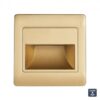 EMITHOR 94070404 Step Light Net LED Venkovní světlo s čidlem | Přírodní bílá | 1,5=120lmW | Barevný kov | Zlatá