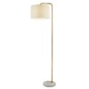 Searchlight 9600EU5024GO Gallow Stojací lampa | E27 | Barevný kov | Bílá | Zlatá