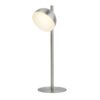 Searchlight 9600EU7451-1SS LED stolní lampička | Teplá bílá | 6W | Kov | Stříbrná