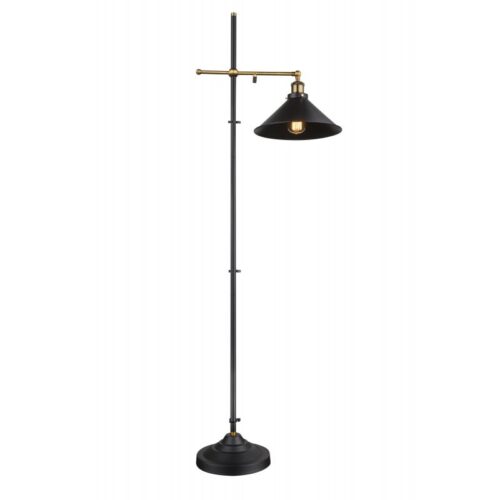 Globo 15053S Lenius Stojací lampa | E27 | Černá