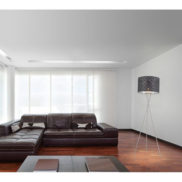 Globo 15228S1 Kidal Stojací lampa | E27 | Kov | Nikl