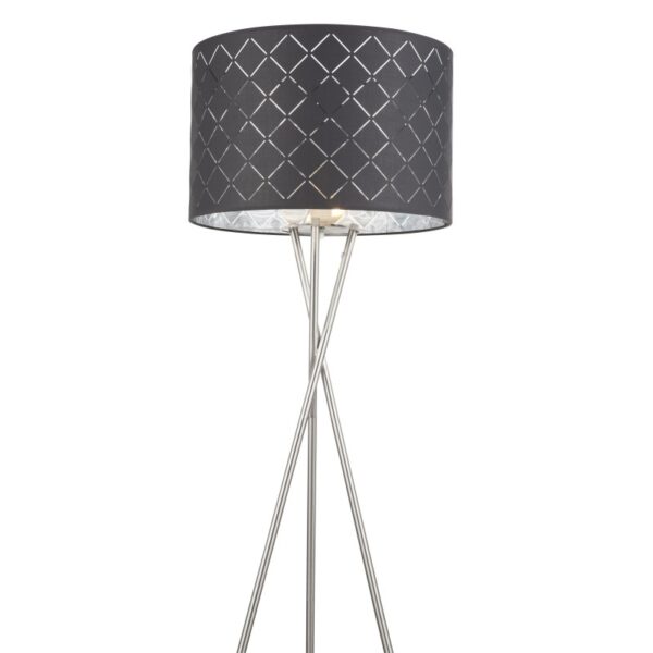 Globo 15228S1 Kidal Stojací lampa | E27 | Kov | Nikl