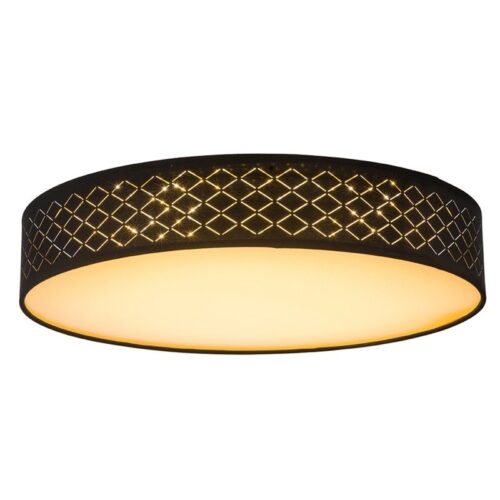 Globo 15229D4 Clarke LED Stropní svítidlo s ovladačem | Variabilní | Černá | 60W