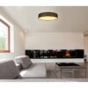 Globo 15229D4 Clarke LED Stropní svítidlo s ovladačem | Variabilní | Černá | 60W