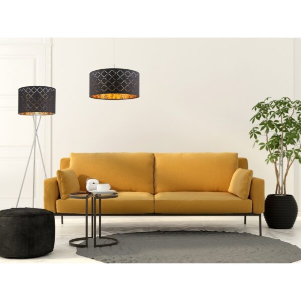 Globo 15229S1 Clarke Stojací lampa | E27 | Kov | Nikl
