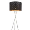 Globo 15229S1 Clarke Stojací lampa | E27 | Kov | Nikl