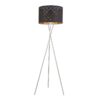 Globo 15229S1 Clarke Stojací lampa | E27 | Kov | Nikl