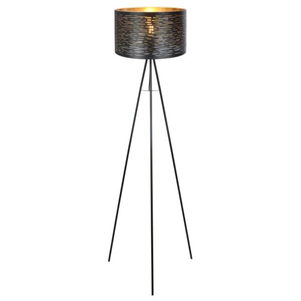 Globo 15342S Tunno Stojací lampa | E27 | Černá