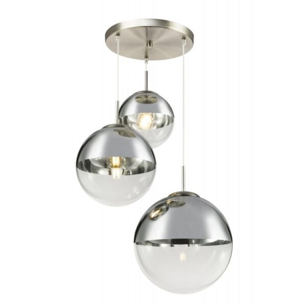 Globo 15851-3 Lustr | E27 | Kov | Nikl