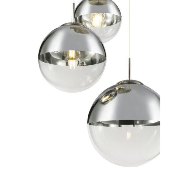Globo 15851-3 Lustr | E27 | Kov | Nikl