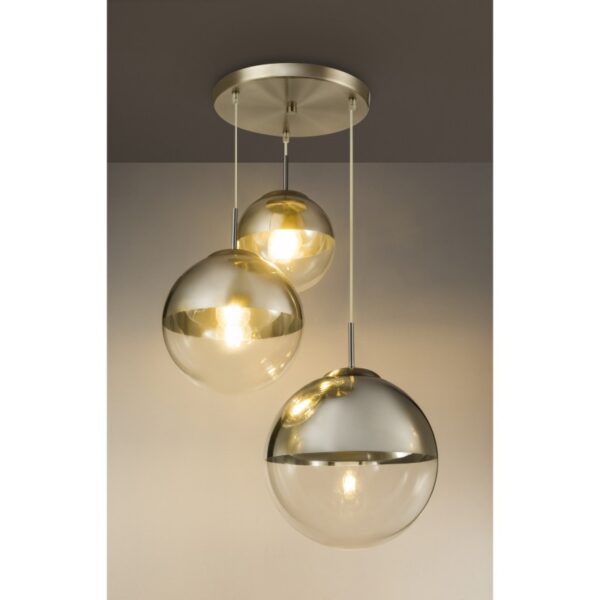 Globo 15851-3 Lustr | E27 | Kov | Nikl