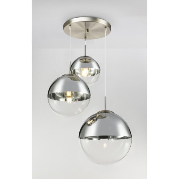 Globo 15851-3 Lustr | E27 | Kov | Nikl
