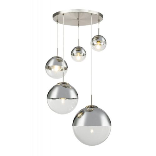 Globo 15851-5 Lustr | E27 | Kov | Nikl