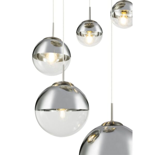 Globo 15851-5 Lustr | E27 | Kov | Nikl