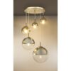 Globo 15851-5 Lustr | E27 | Kov | Nikl